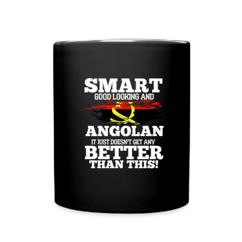 Angola - Mug uni - noir - Devant