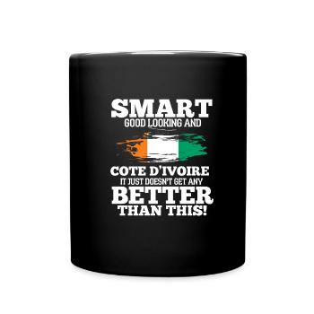 Côte d’Ivoire - Mug uni - noir - Devant