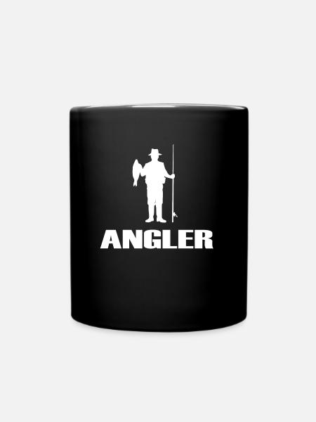 Angler - Tasse einfarbig - Schwarz
