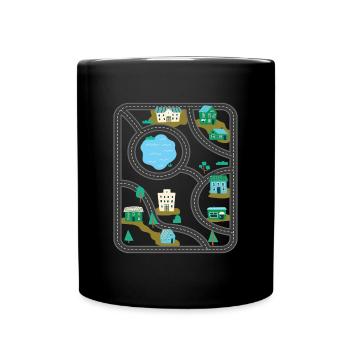 Play Rug Play Mat Massage - Full Colour Mug - black - Front