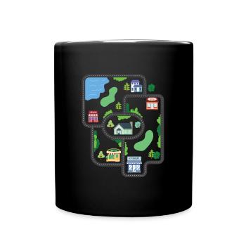 Play Rug Play Mat Massage - Full Colour Mug - black - Front
