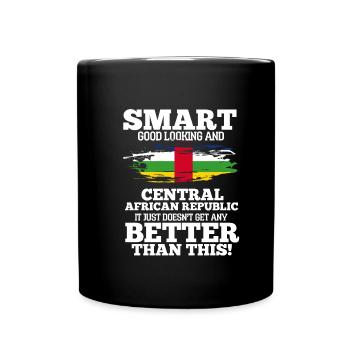 Central African Republic - Full Colour Mug - black - Front