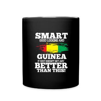 Guinea - Tasse einfarbig - Schwarz - Vorne