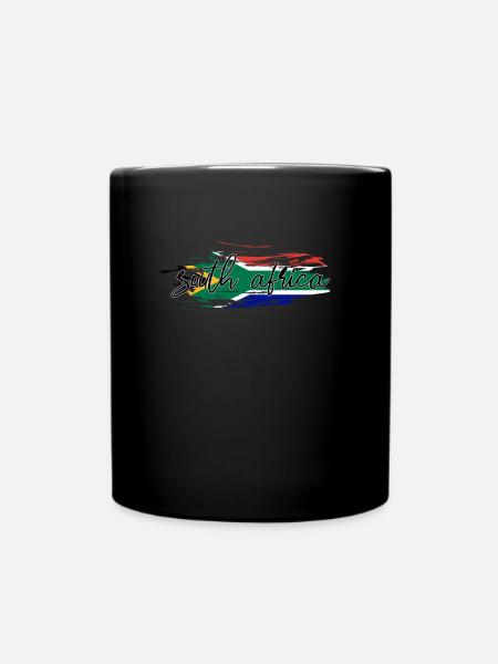 Südafrika - Tasse einfarbig - Schwarz