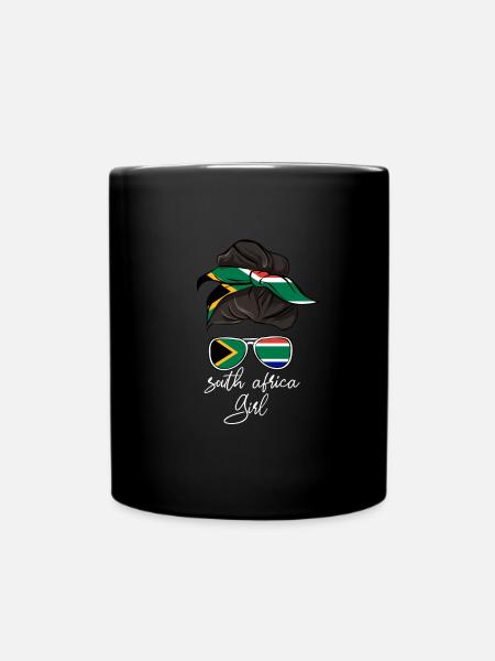 Südafrika - Tasse einfarbig - Schwarz