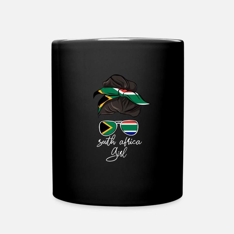 South Africa - Full Colour Mug - black