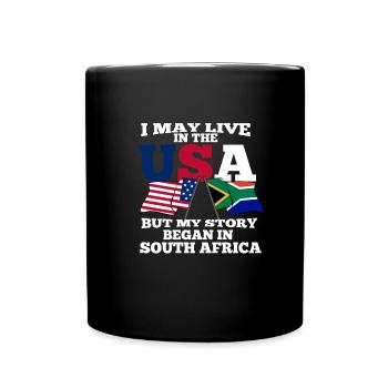 Afrique du Sud - Mug uni - noir - Devant