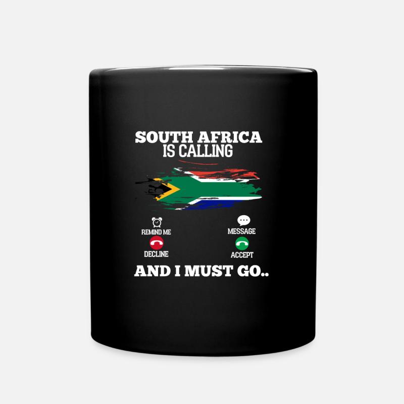 Südafrika - Tasse einfarbig - Schwarz