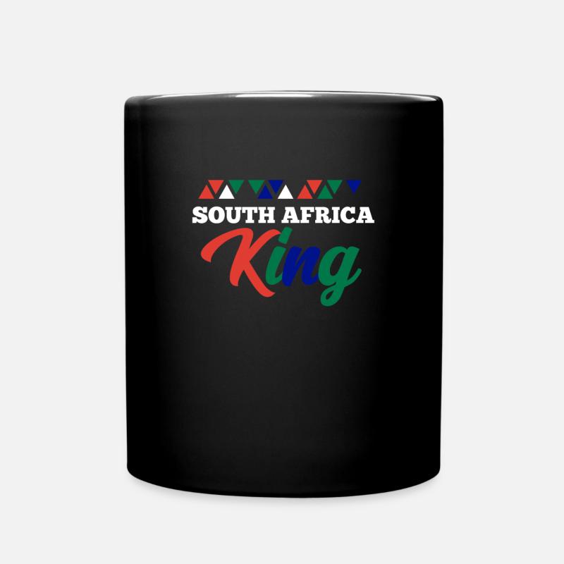 Südafrika - Tasse einfarbig - Schwarz