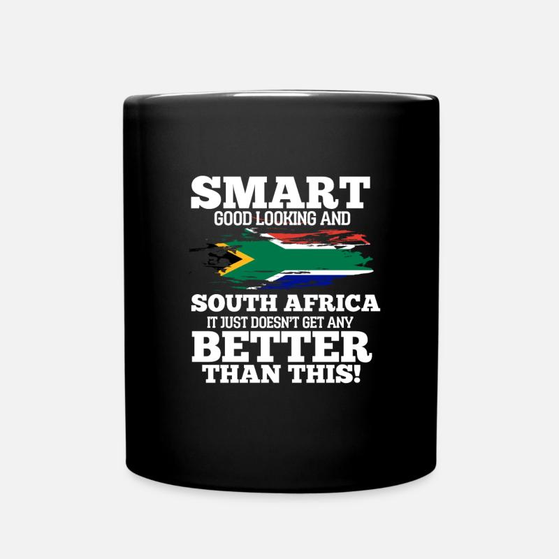 Südafrika - Tasse einfarbig - Schwarz