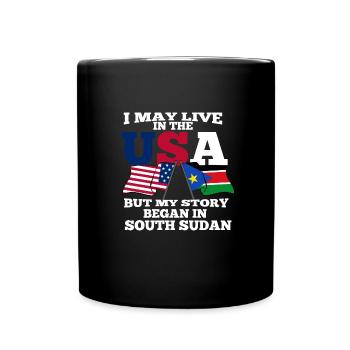 South Sudan - Full Colour Mug - black - Front