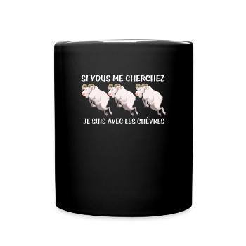 Cadeau agriculteur éleveur de chèvres - Mug uni - noir - Devant