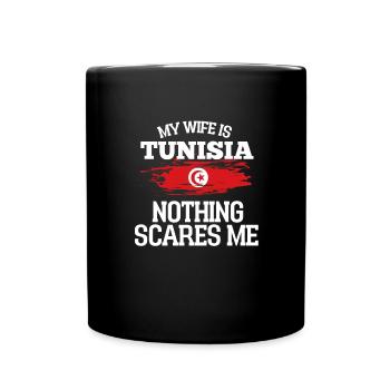 Tunisie - Mug uni - noir - Devant