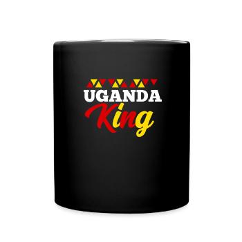 Uganda - Tasse einfarbig - Schwarz - Vorne