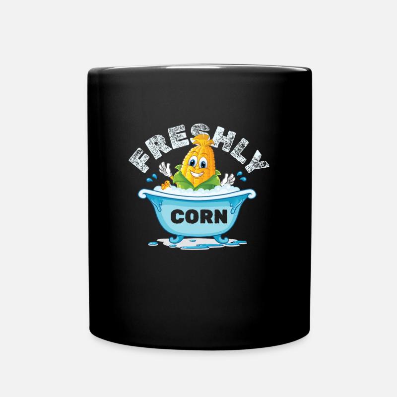 Freshly Corn Mais - Tasse einfarbig - Schwarz