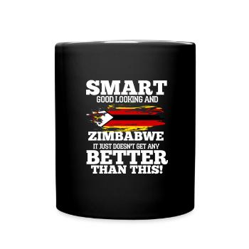 Simbabwe - Tasse einfarbig - Schwarz - Vorne