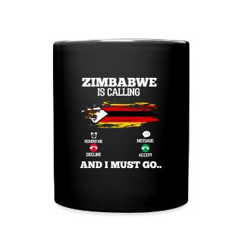 Simbabwe - Tasse einfarbig - Schwarz - Vorne
