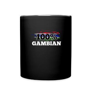 Gambie - Mug uni - noir - Devant