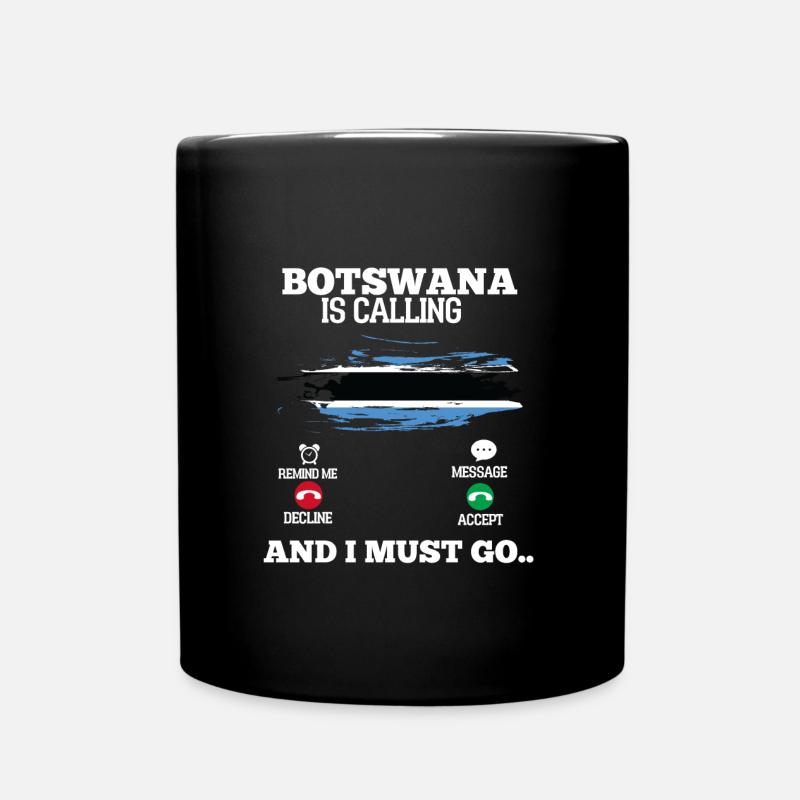 Botswana - Tasse einfarbig - Schwarz