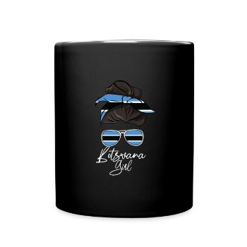 Botswana - Tasse einfarbig - Schwarz - Vorne