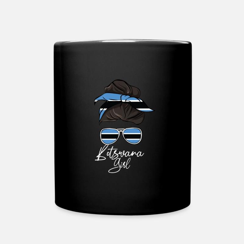 Botswana - Tasse einfarbig - Schwarz