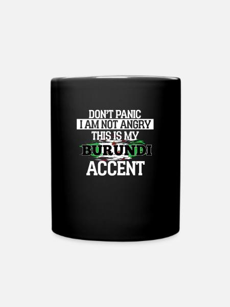 Burundi - Tasse einfarbig - Schwarz