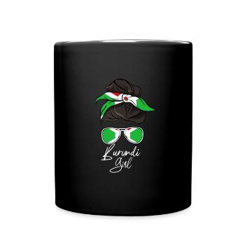 Burundi - Tasse einfarbig - Schwarz - Vorne