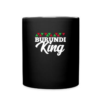 Burundi - Tasse einfarbig - Schwarz - Vorne