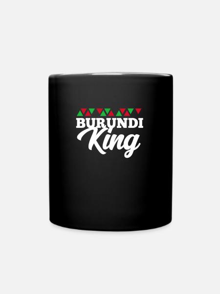 Burundi - Tasse einfarbig - Schwarz