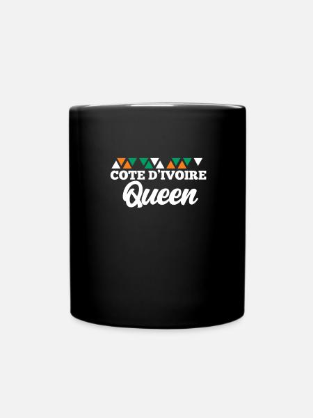 Elfenbeinküste - Tasse einfarbig - Schwarz