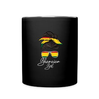 Ghana - Tasse einfarbig - Schwarz - Vorne