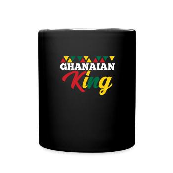 Ghana - Tasse einfarbig - Schwarz - Vorne