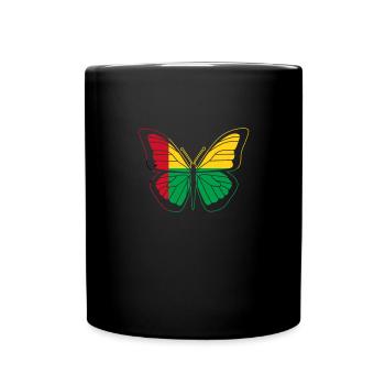 Guinea Bissau - Tasse einfarbig - Schwarz - Vorne