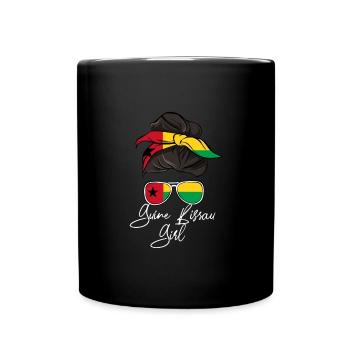 Guinea Bissau - Tasse einfarbig - Schwarz - Vorne