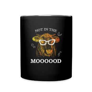 Pas dans Moooood Cow Cow Farmer - Mug uni - noir - Devant