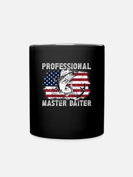 Maître Professionnel Appât Pêche Drôle Mä - Mug uni - noir
