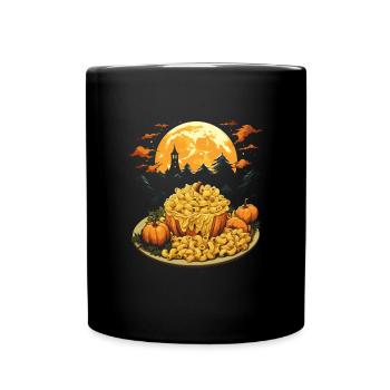Spukiges Mac 'n Cheese Kostüm Halloween Käse - Tasse einfarbig - Schwarz - Vorne