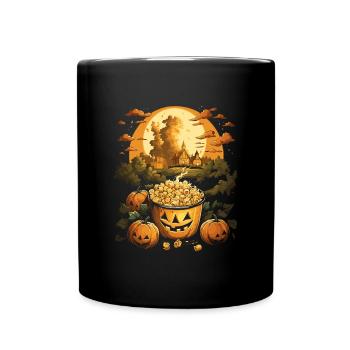 Spukiges Mac 'n Cheese Kostüm Halloween Käse - Tasse einfarbig - Schwarz - Vorne