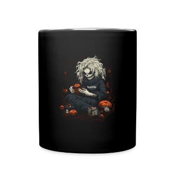 Zombies artisanaux effrayants pour Halloween - Mug uni - noir - Devant