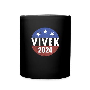 Vivek Election Button Präsident Ramaswamy Vivek 24 - Tasse einfarbig - Schwarz - Vorne