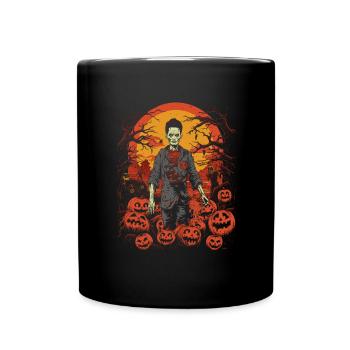Creepy Korean Halloween Zombie - Full Colour Mug - black - Front