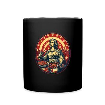Patriotic Thanksgiving Patriotism USA - Full Colour Mug - black - Front