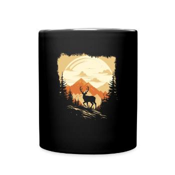 Prêt pour la saison de chasse Chasse au chevreuil pour les chasseurs - Mug uni - noir - Devant