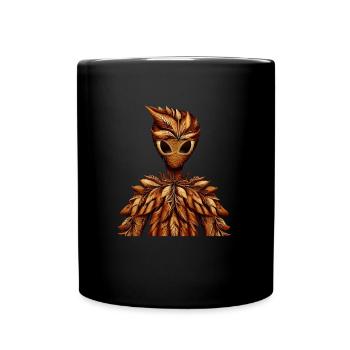 Scénario d’automne avec Alien: Colorful - Mug uni - noir - Devant
