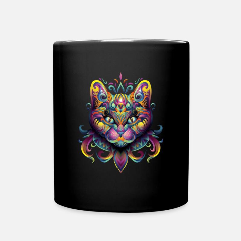 Artwork Cat Festival EDM Art - Mug uni - noir