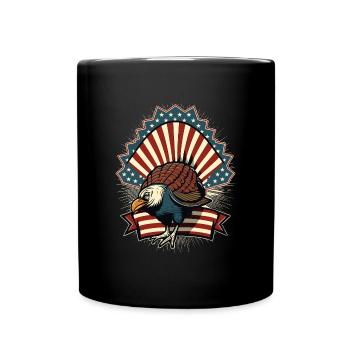 Patriotic USA Turquie Thanksgiving - Mug uni - noir - Devant