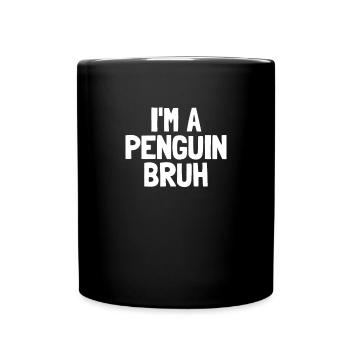 Je suis un pingouin bruh drôle Halloween Boys P - Mug uni - noir - Devant