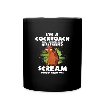 Kakerlake - Tasse einfarbig - Schwarz - Vorne