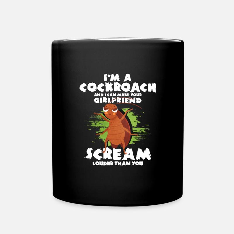 Kakerlake - Tasse einfarbig - Schwarz