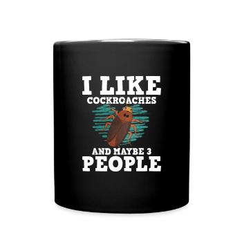 Kakerlake - Tasse einfarbig - Schwarz - Vorne